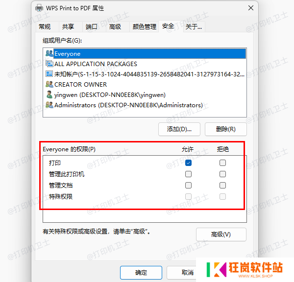 用户权限配置