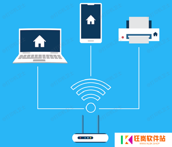 确保电脑与打印机连接在同一局域网中