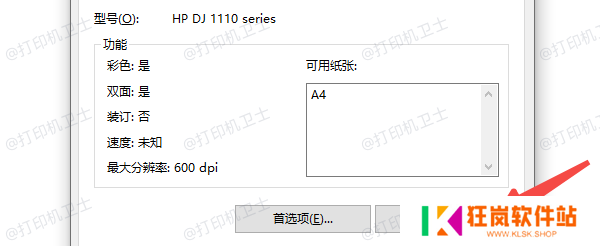 确认打印机连接和驱动安装情况